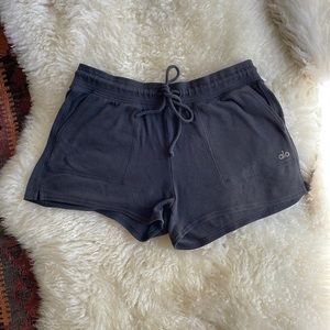 All yoga grey shorts in M